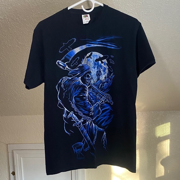 Grim reaper women’s size medium tee shirt - Picture 1 of 7